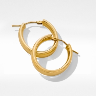 10-18K Gold Hoops