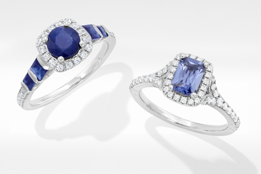 Gemstone Engagement Rings - Pop the question with a pop of color from their most cherished gemstone.