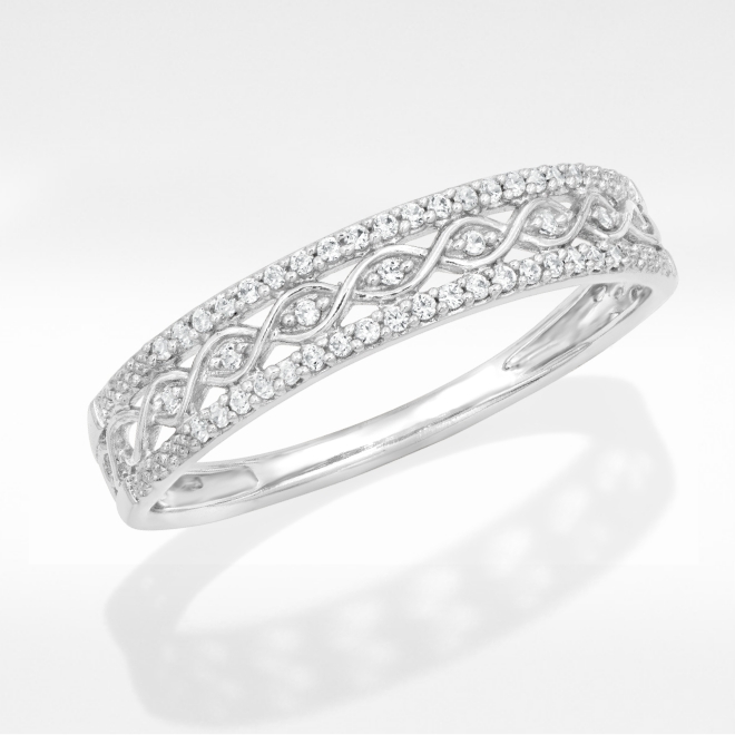 White Gold - Sleek white gold pairs beautifully with diamonds for a sophisticated look. 