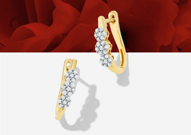 2. Diamond Earrings - Let them sparkle brighter than the stars this Valentine's Day.