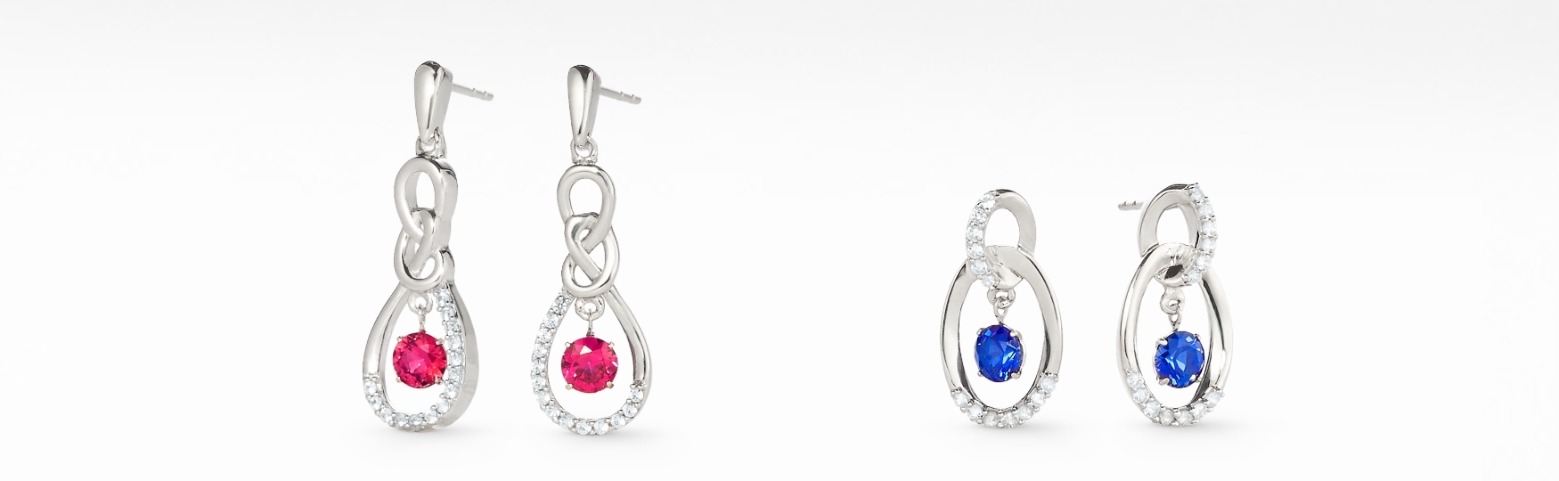 Drop Earrings - Discover a great selection of drop earrings in sterling silver or gold, in simple and extravagant styles, for both women and men at Peoples Jewellers. 