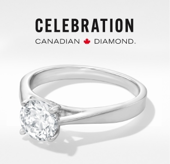 Celebration Canadian Diamonds - Exquisite engagement and wedding styles set with Canadian certified diamonds, expertly cut for excellent light performance.