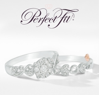 Perfect Fit - Bridal sets designed to fit perfectly together with the rose gold Heart-Lock™ inside ... a secret symbol of your forever love.