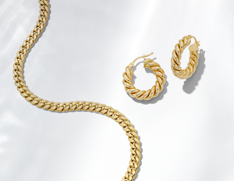 Elevate your style with our exquisite 10-18K gold collection. 
