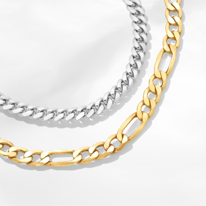 Chains - Classic, delicate, modern, and more. Find your ideal chain and stand out in style. 