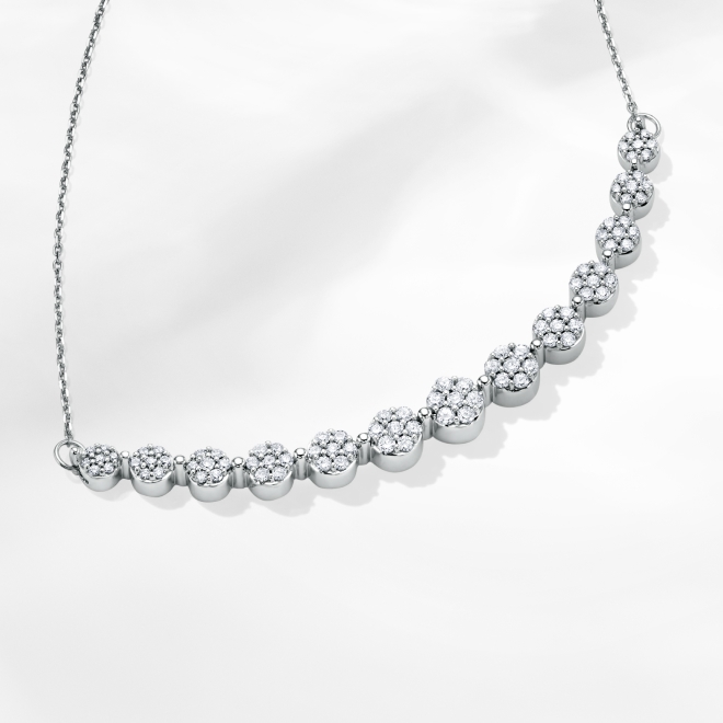 Diamond Necklaces - Make a statement with diamond solitaire styles, diamond pendants, and more. 