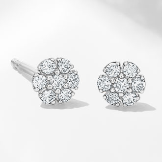 10-18K White Gold Earrings - Opt for timeless appeal with 10-18K white gold earrings, crafted to perfection. 