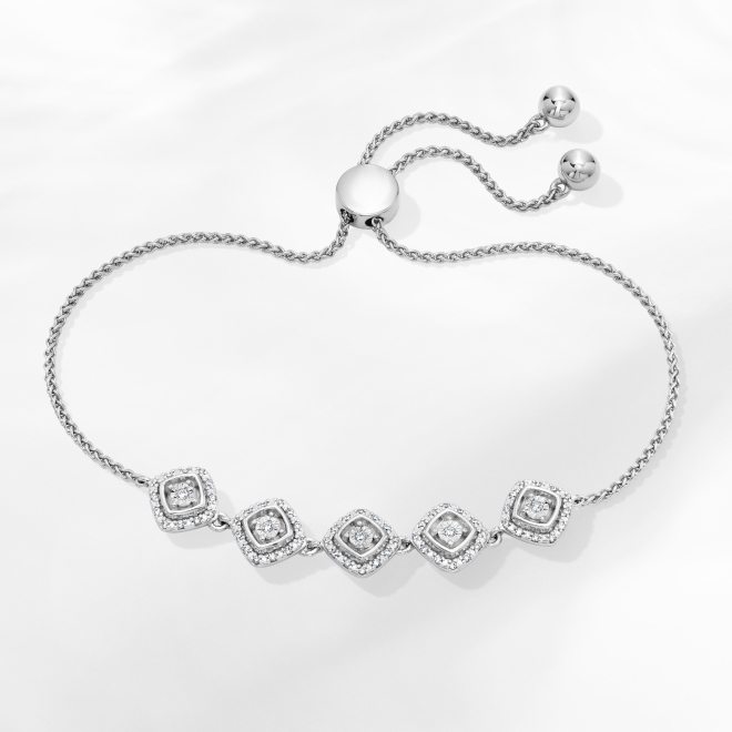 Diamond Bracelets. Wrap their wrist in an elegant and sophisticated diamond bracelet. 