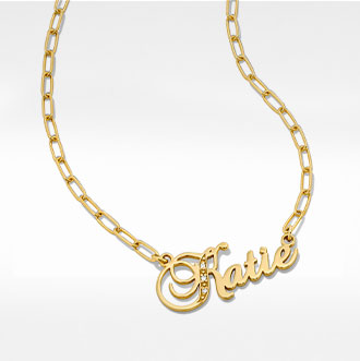 Name Necklaces - You only get one name, wear it proudly with a personalized name necklace in the style of your choice.