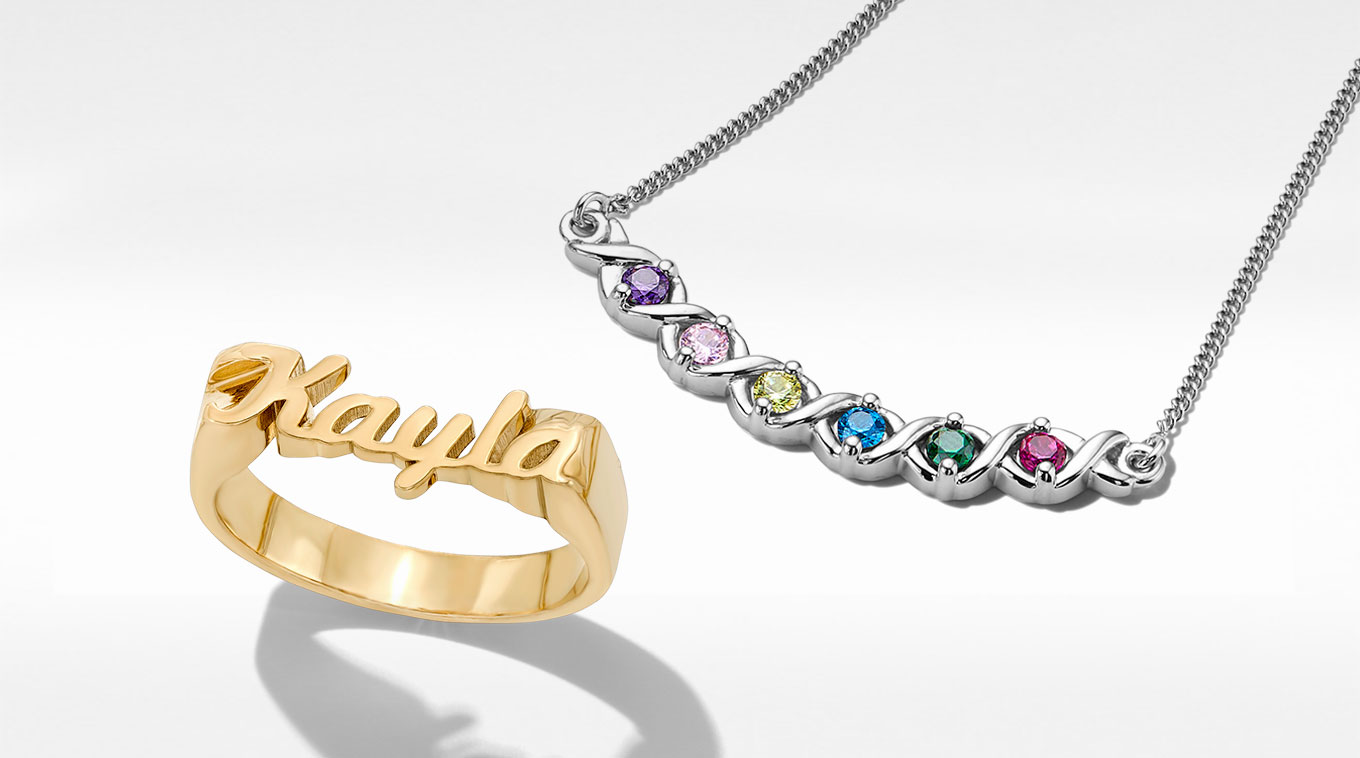 Women's Personalized Jewellery - From birthstones and birth month flowers to photo jewellery, capture your unique vision. 