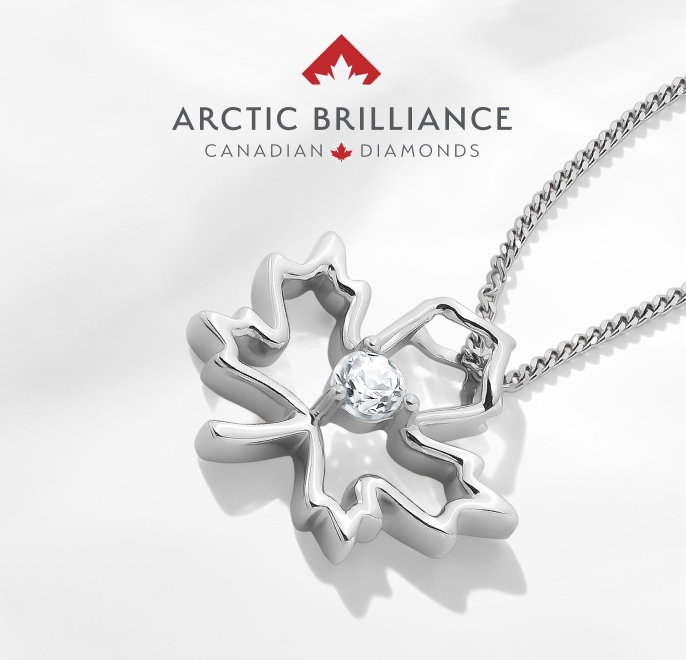 Arctic Brilliance. Give a gift from the Arctic Brilliance Collection - Canadian diamond styles that shine as bright as your love.