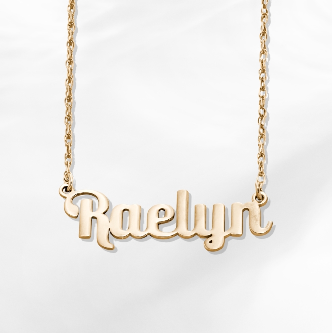 Name Necklaces - You only get one name, wear it proudly with a personalized name necklace in the style of your choice.