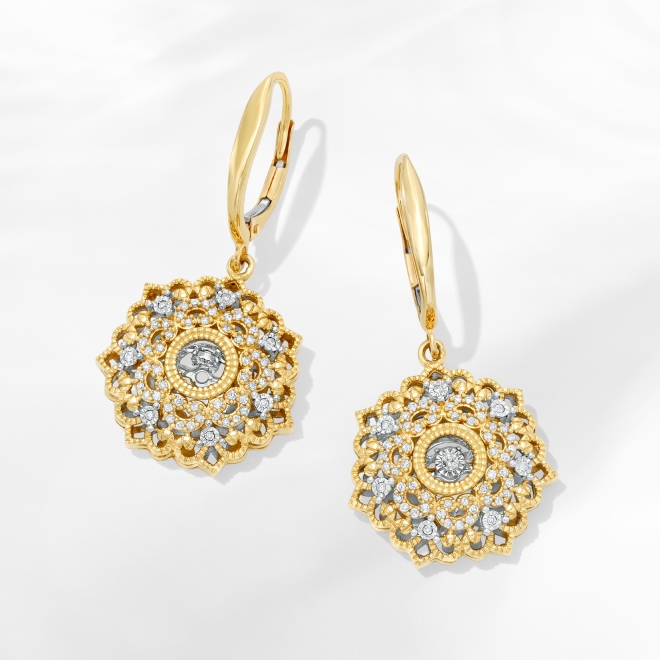 10-18K Yellow Gold Earrings - Add a timeless touch to your look with classic 10-18K gold earrings.