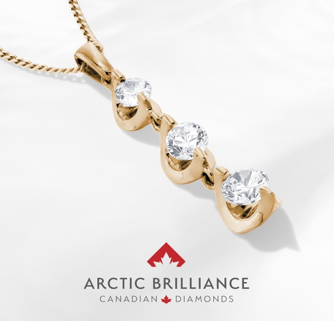 Arctic Brilliance - Shimmer in stunning style with Canadian certified diamonds.