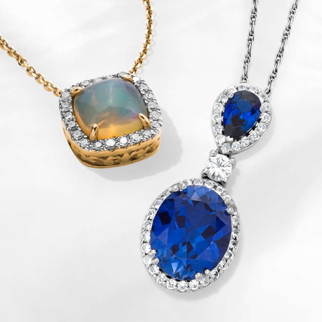 Gemstone Necklaces - Bring more colour to the world with these brilliant and vibrant statement makers. 