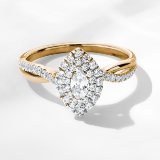 Yellow Gold - A timeless choice that adds warmth and elegance to any ring style.
