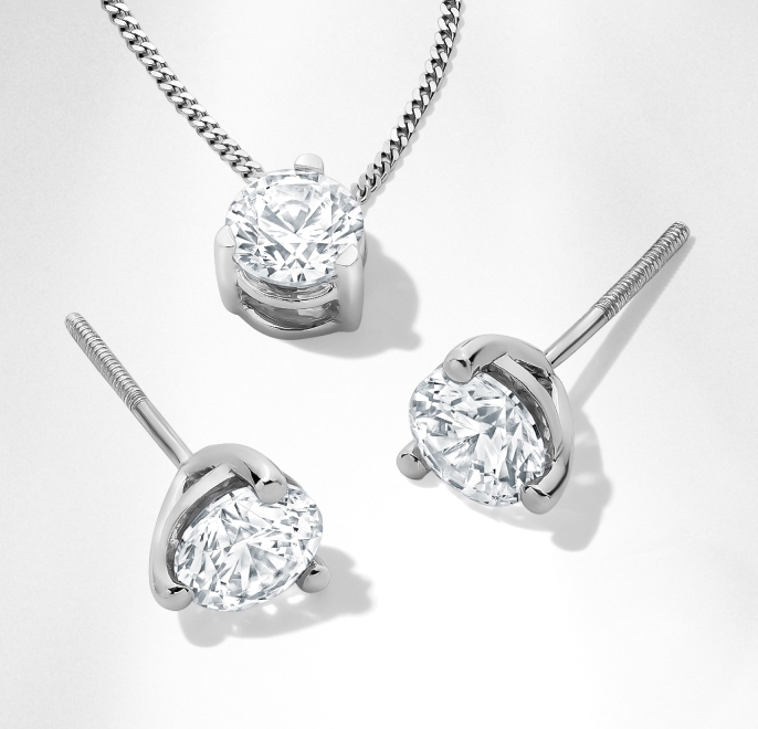 20% OFF* SOLITAIRE PENDANTS & EARRINGS