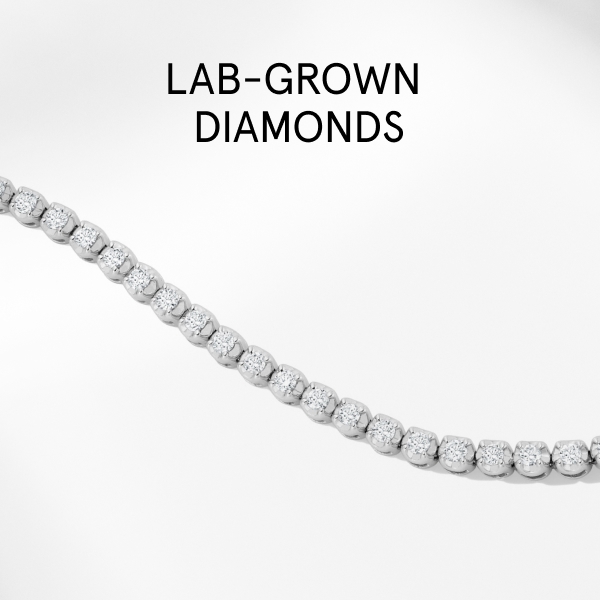 Lab-Grown Diamonds - Explore stunning rings, necklaces, earrings, and bracelets set with certified lab-grown diamonds. 