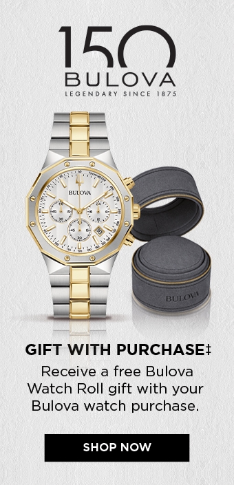 Bulova - Receive a free Bulova Watch Roll gift with your Bulova watch purchase.