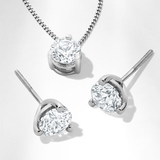 25% OFF* SOLITAIRE PENDANTS & EARRINGS