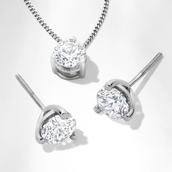 25% OFF* SOLITAIRE PENDANTS & EARRINGS