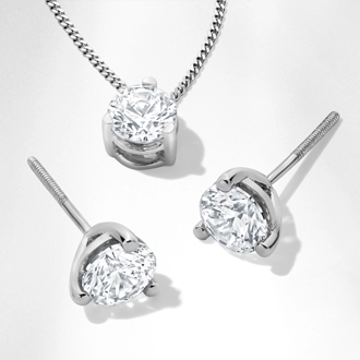 25% OFF* SOLITAIRE PENDANTS & EARRINGS