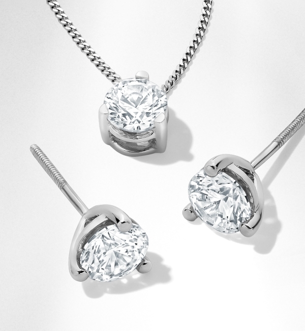 25% OFF* SOLITAIRE PENDANTS & EARRINGS