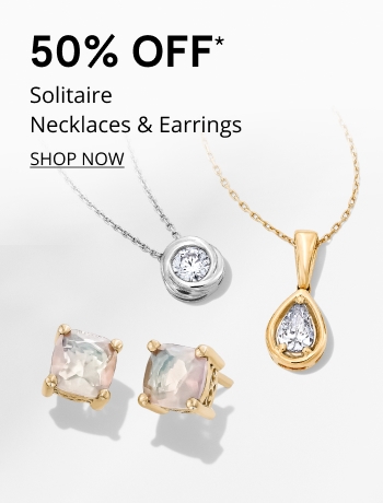 50% Off* Select Solitaire Earrings