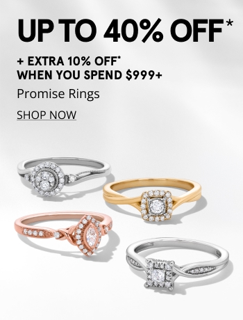 Up to 40% Off* Promise Rings + Extra 10% Off When You Spend $999+