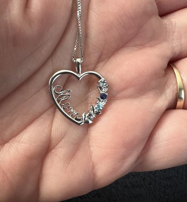 "Absolutely gorgeous! This necklace is way prettier in person. My husband and kids bought it for me for Mother’s Day and I could not be happier!"