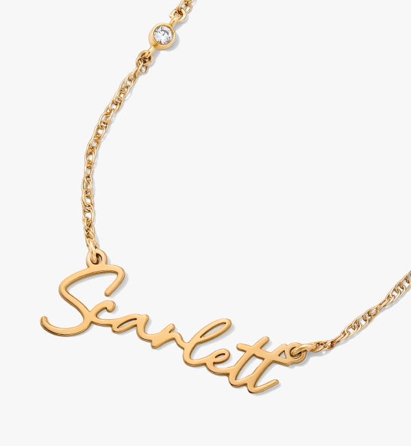 Name Necklaces - You only get one name, wear it proudly with a personalized name necklace in the style of your choice.
