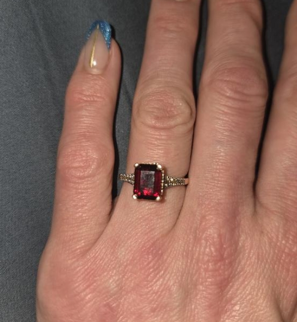 "So beautiful. been wanting this ring for awhile, amazing craftsmanship."		