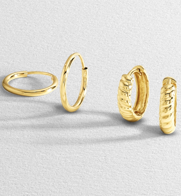 SIMPLE GOLD HOOPS	