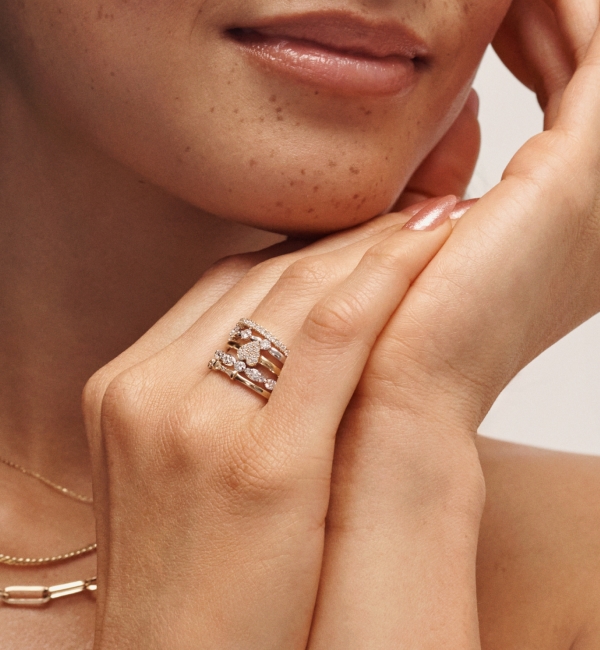 Stackable Diamond Bands	