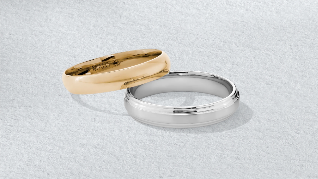 Classic No-Stone Metal Wedding Bands		