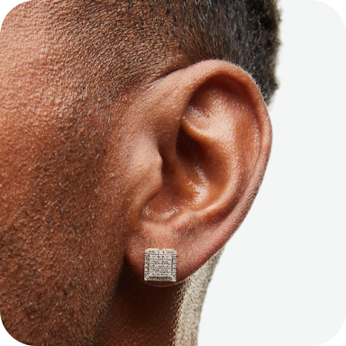14K Gold Plated Square Studs