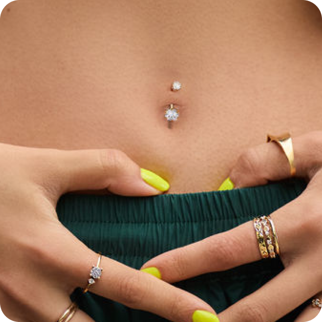 Belly Rings under $300​