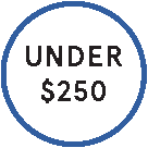 Under&nbsp; $250