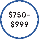 $750 - $1,000