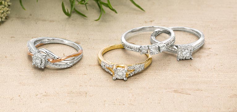 diamond promise rings for girlfriend